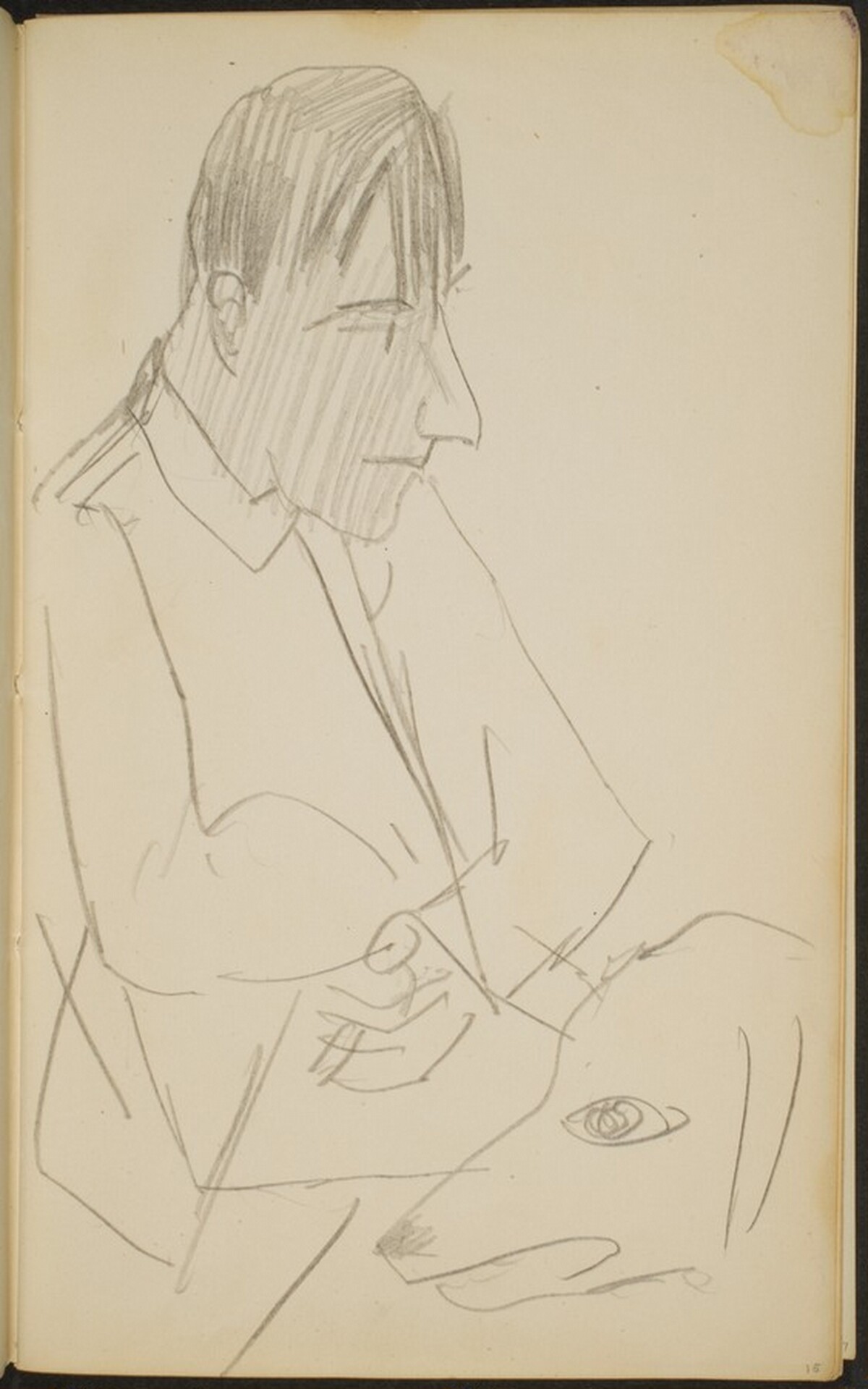 junger Mann mit Hund (Younger Man with Dog) [p. 15] by Max Beckmann
