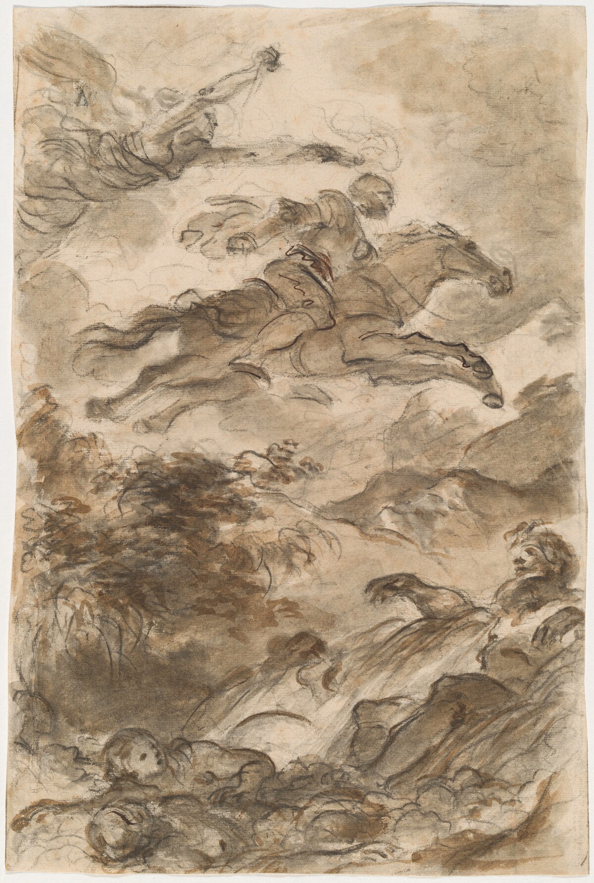 Rinaldo, Astride Baiardo, Flies Off in Pursuit of Angelica by Jean-Honoré Fragonard
