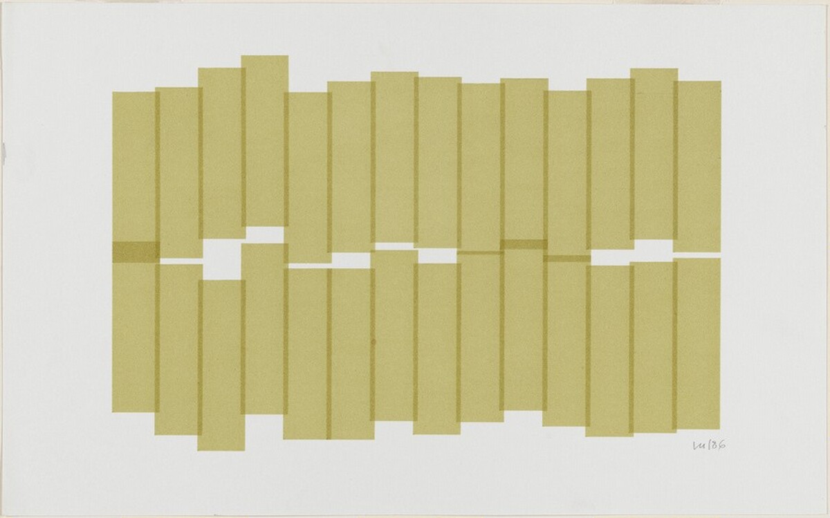 2 Rangées de Rectangles (2 Rows of Rectangles) by Vera Molnár