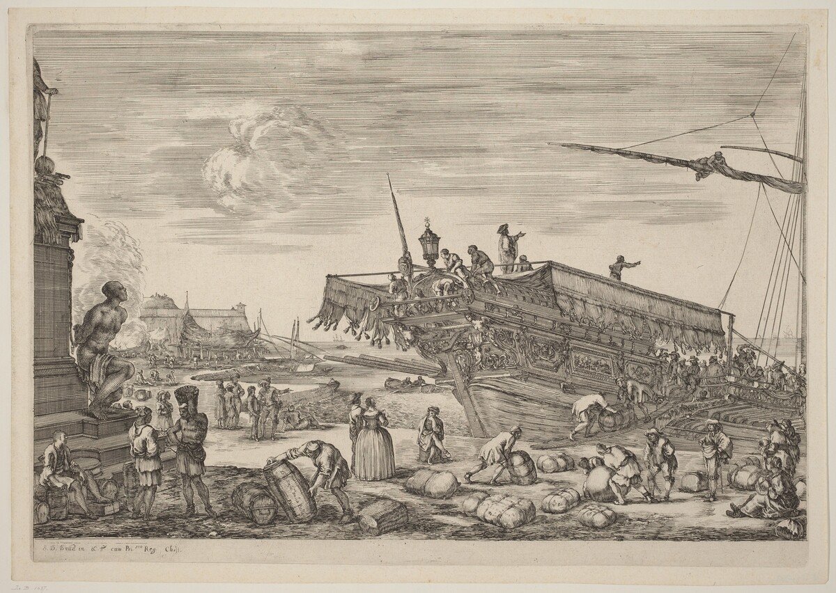 Loading a Ship by Stefano Della Bella