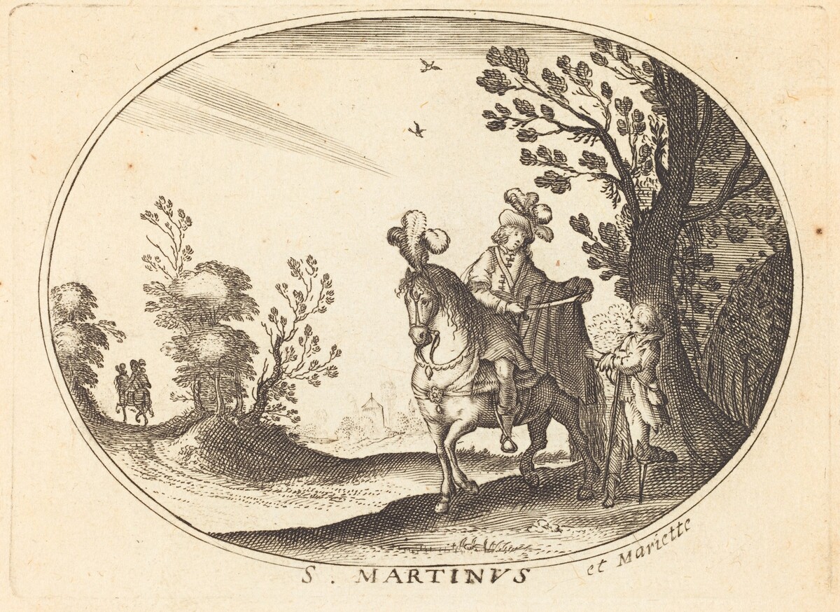 Saint Martin and the Beggar by Balthasar Moncornet