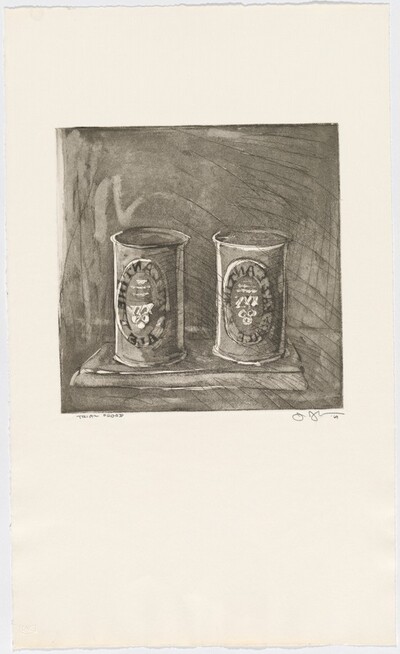 Ale Cans from 1st Etchings, 2nd State [trial proof]