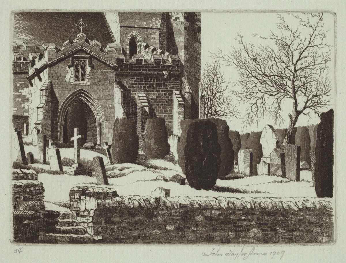 Stanwick Churchyard by John Taylor Arms