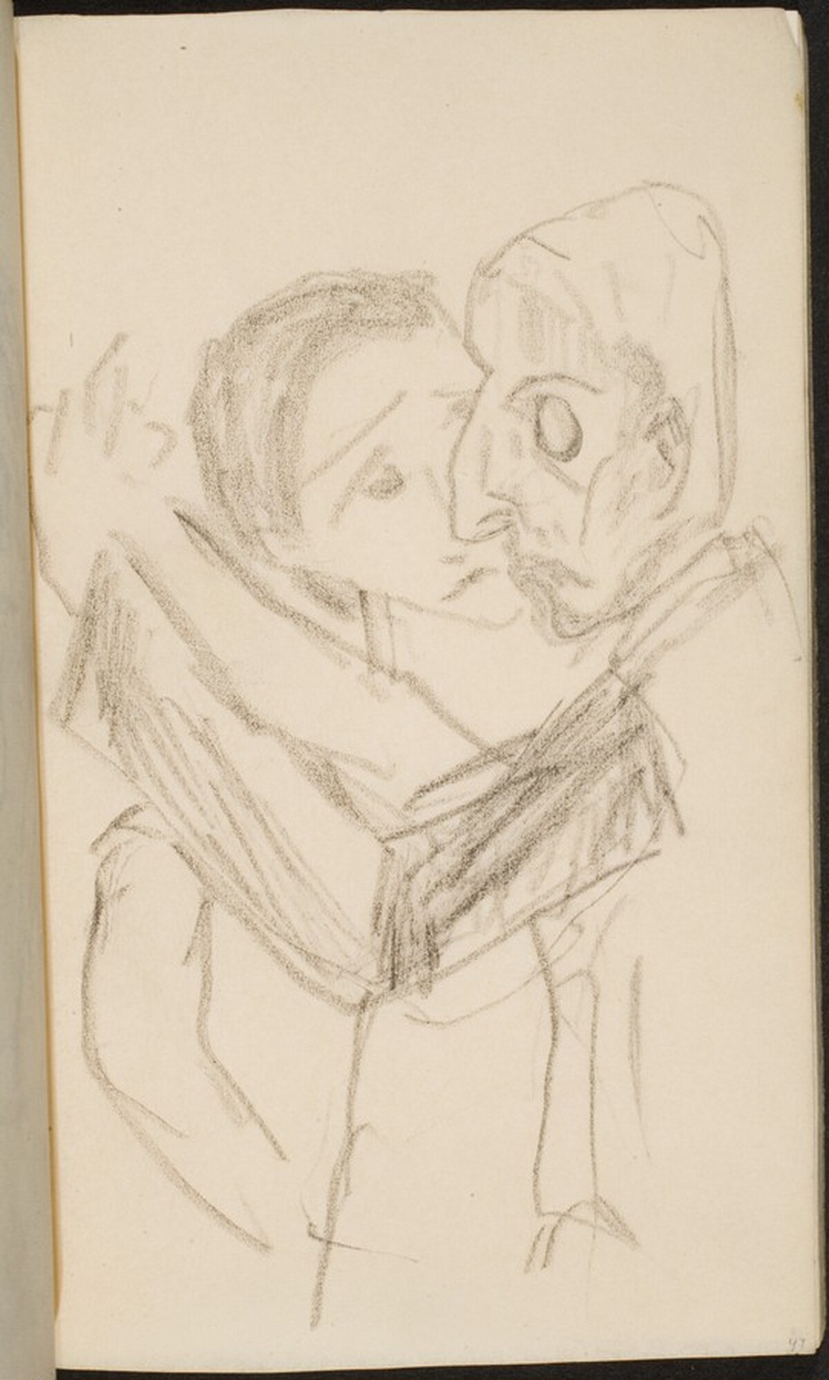 Tanzendes Paar (Couple) [p. 47] by Max Beckmann