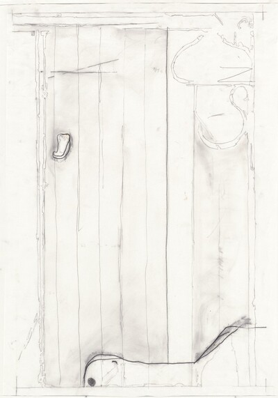 Transfer drawing for "Touched Red"