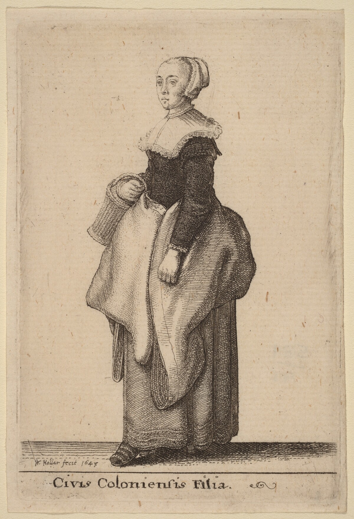 Civis Coloniensis Filia by Wenceslaus Hollar