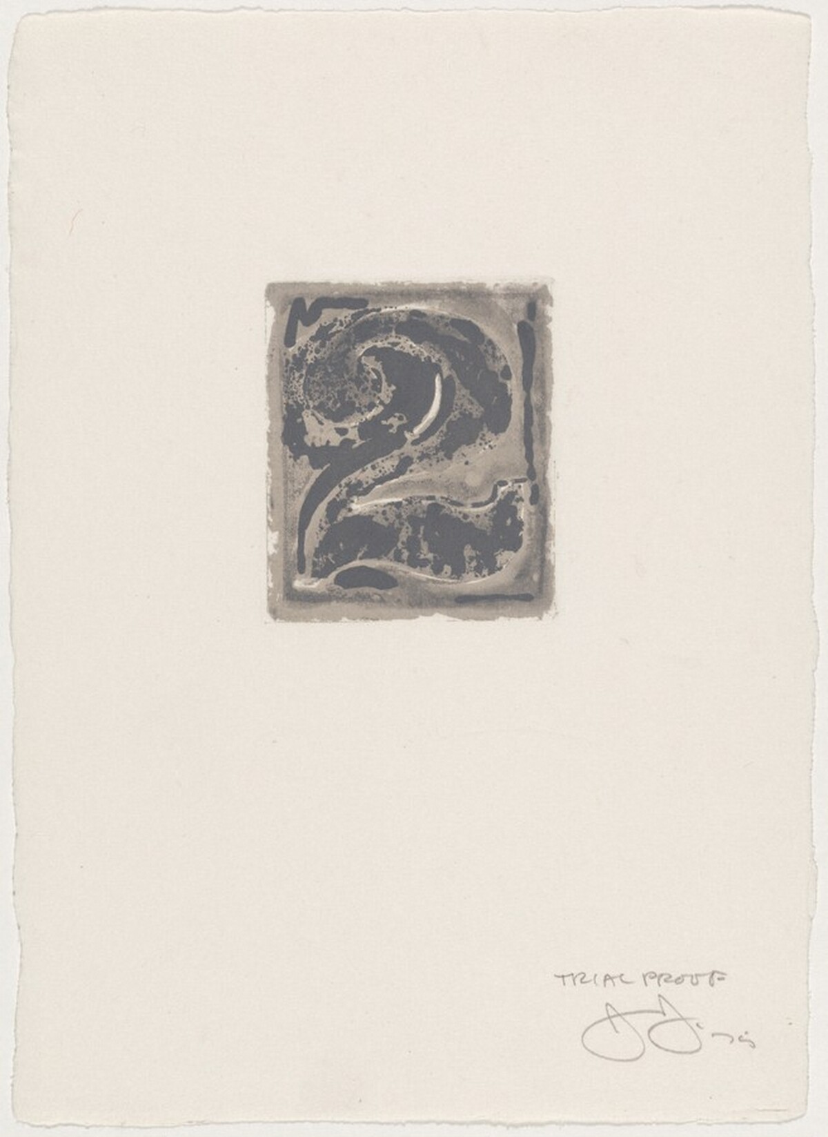 2 [trial proof] by Jasper Johns