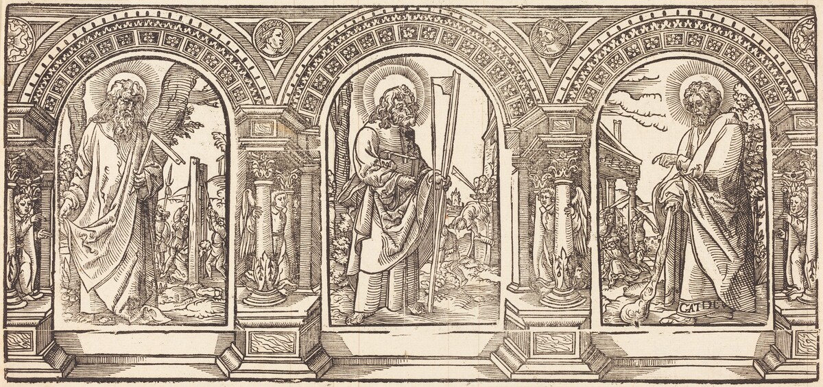 Christ and His Disciples IV by German 16th Century after Martin Schongauer