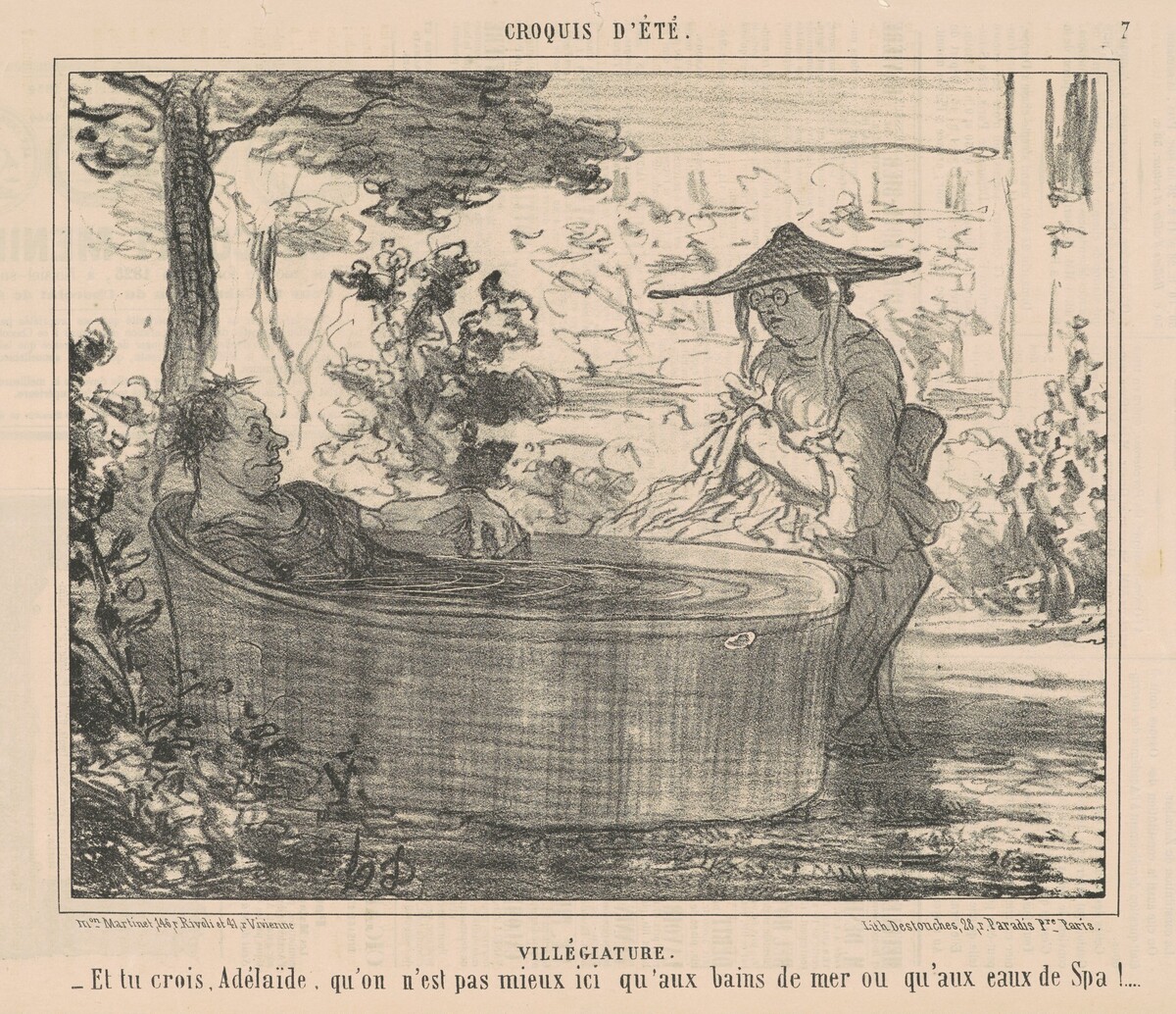 Villégiature by Honoré Daumier