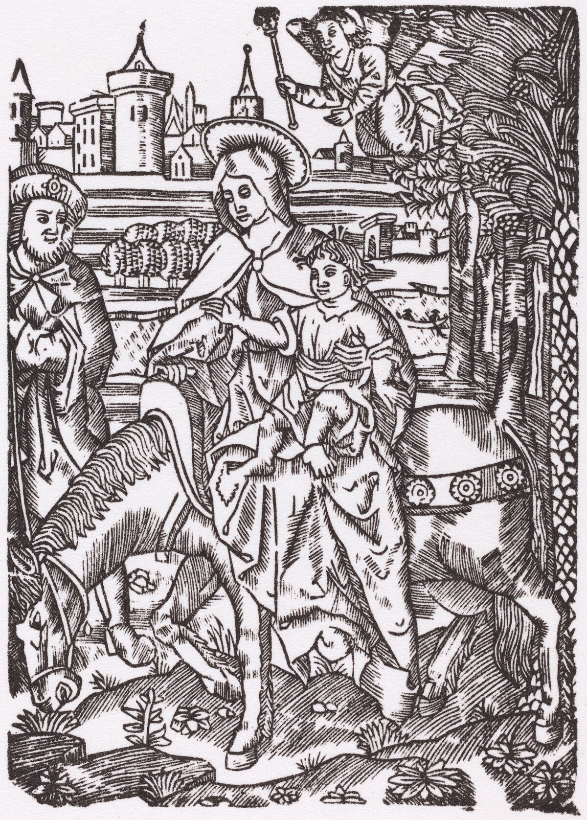 The Flight to Egypt by Probably French 16th Century