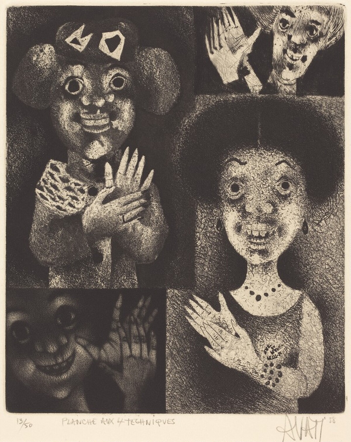 Planche aux Quatre Techniques by Mario Avati