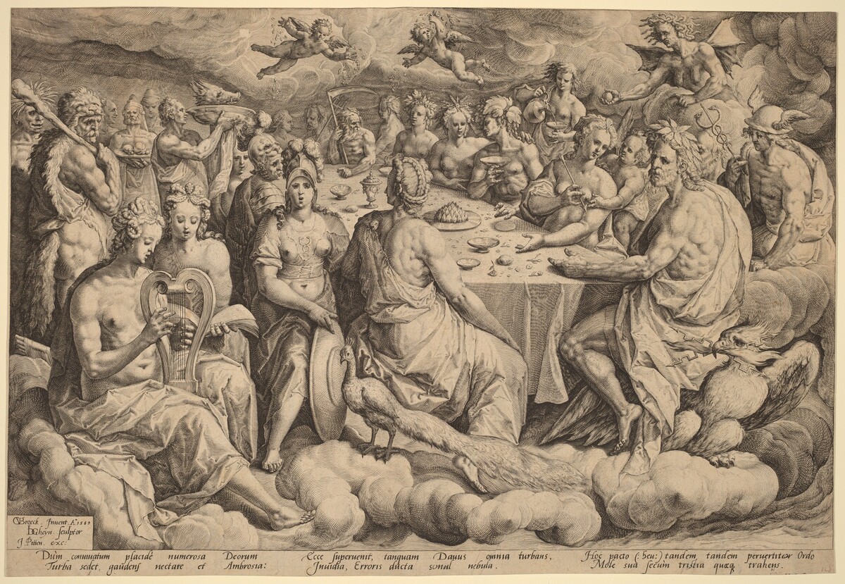 Banquet of the Gods at the Wedding of Peleus and Thetis by Jacques de Gheyn II, after Crispen van den Broecke