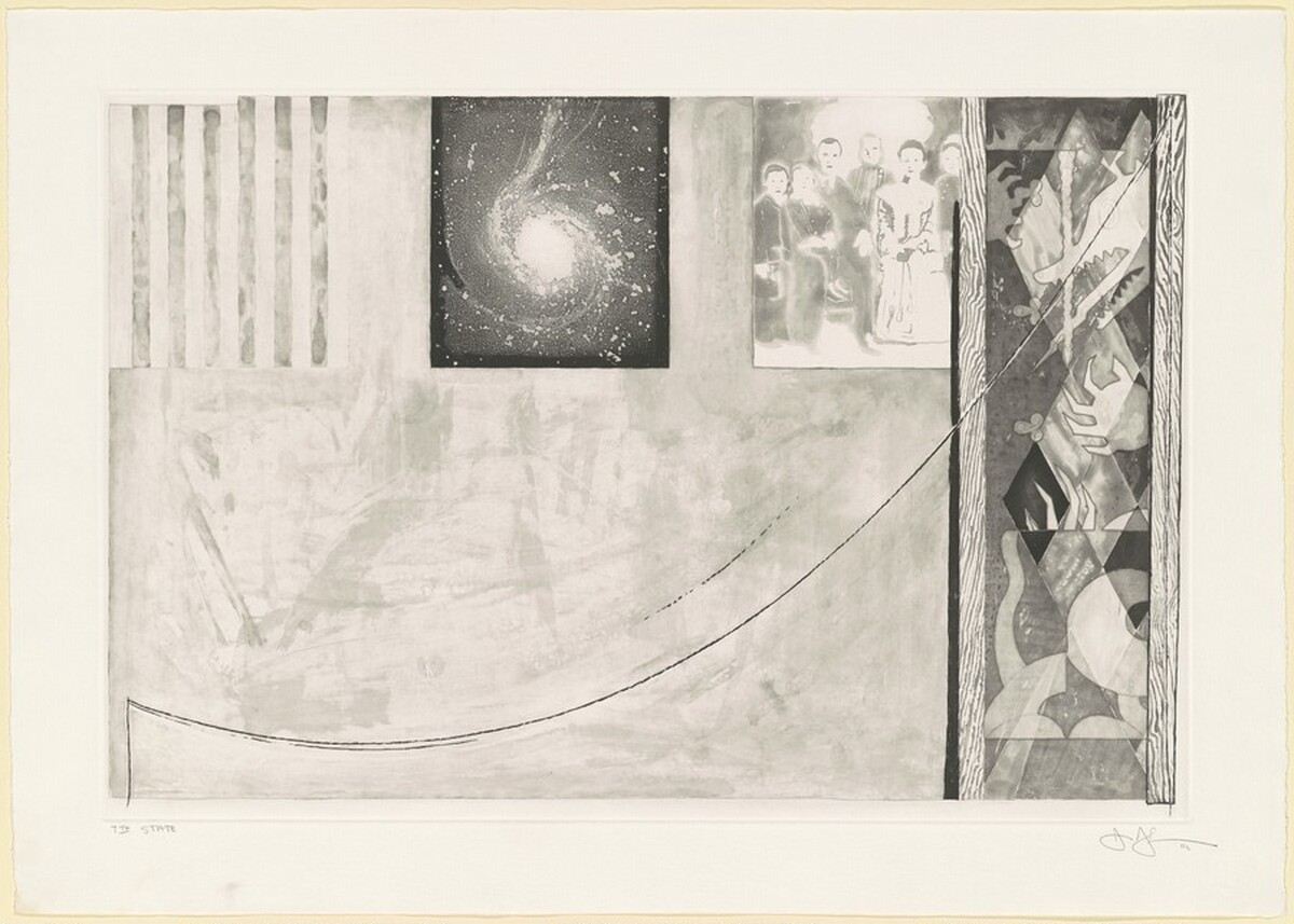 Untitled [state proof of 7th state] by Jasper Johns