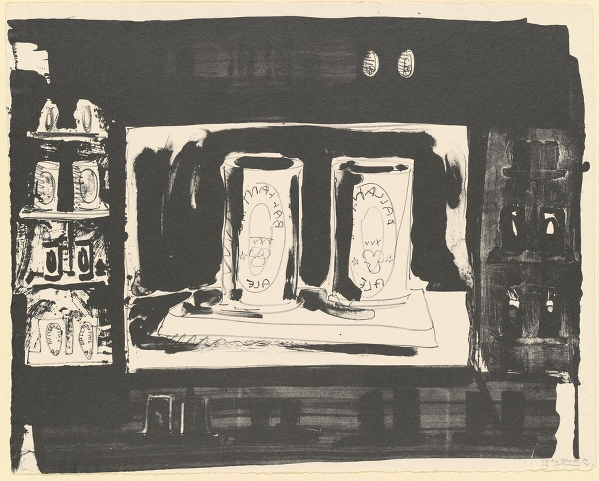 Ale Cans [trial proof A] by Jasper Johns