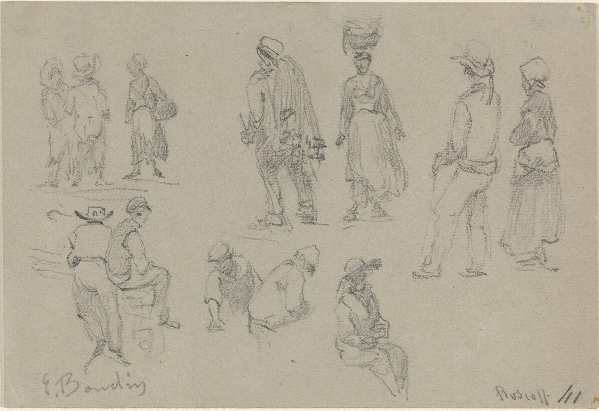 Provincial Figures by Eugène Boudin