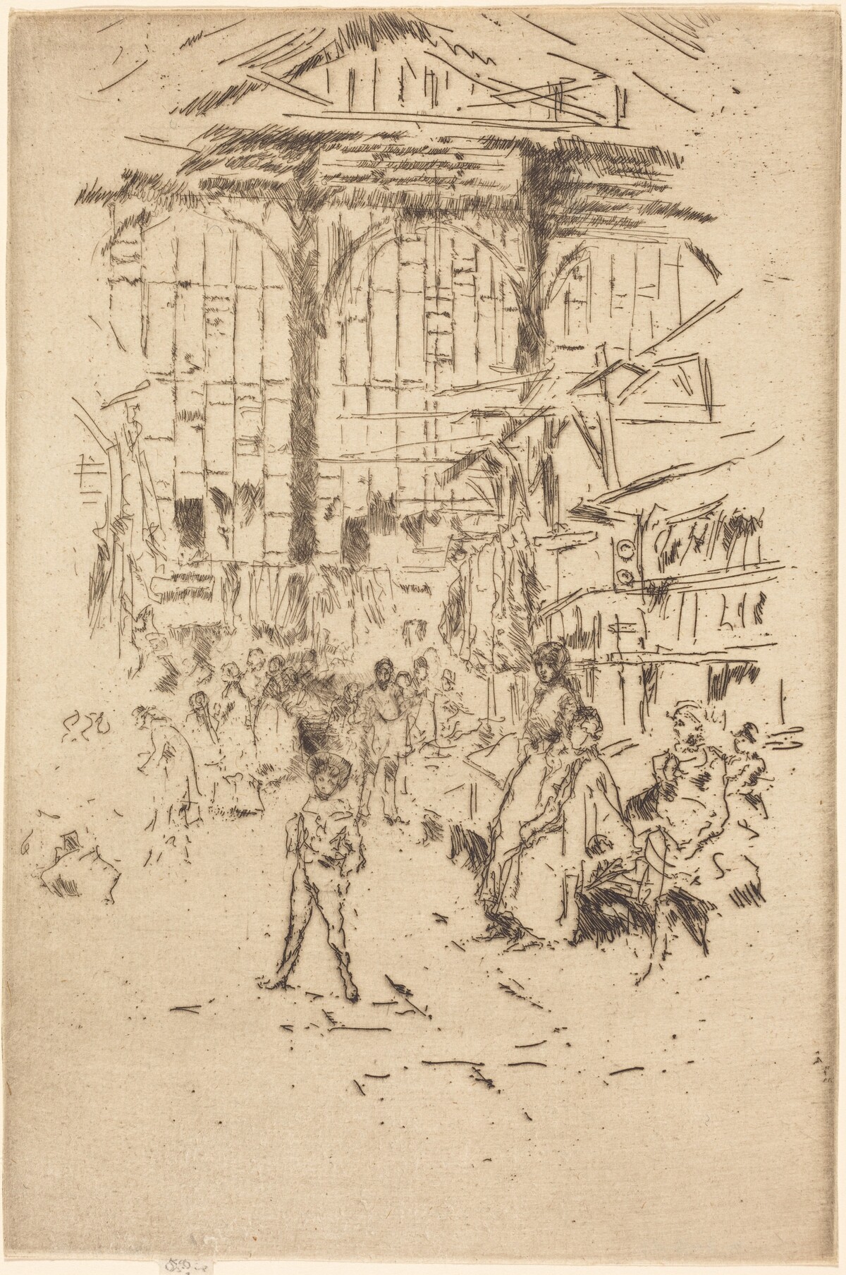 Clothes Exchange, No.II by James McNeill Whistler