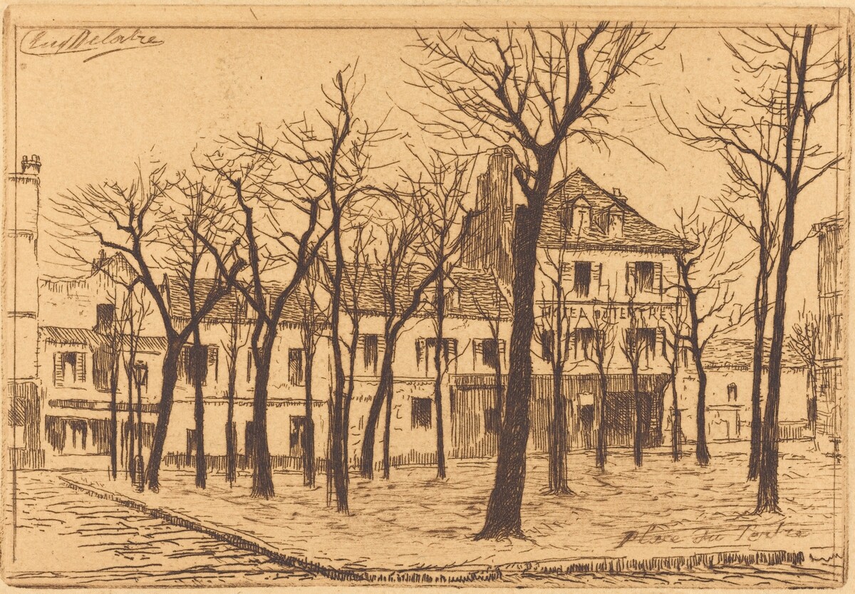 Place du Tertre by Auguste Delâtre