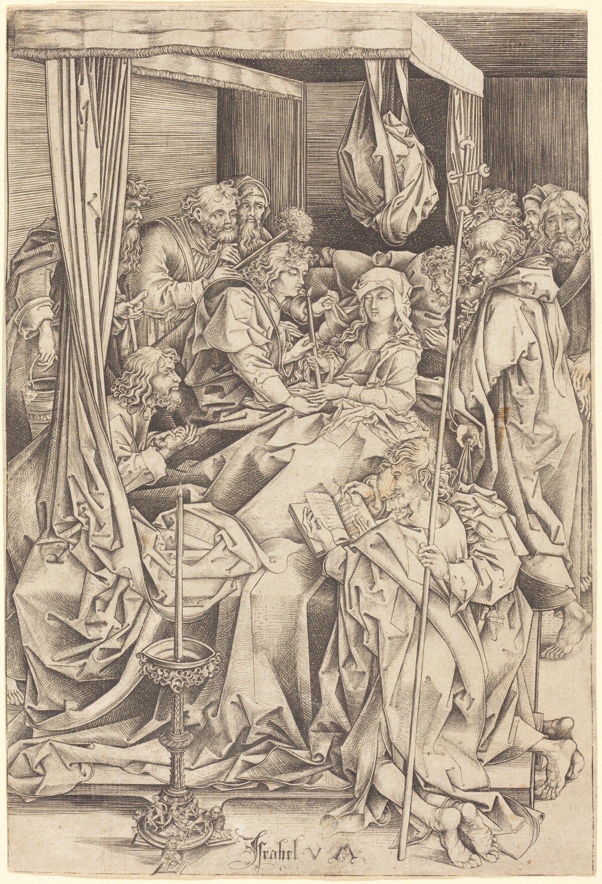 The Death of the Virgin by Israhel van Meckenem