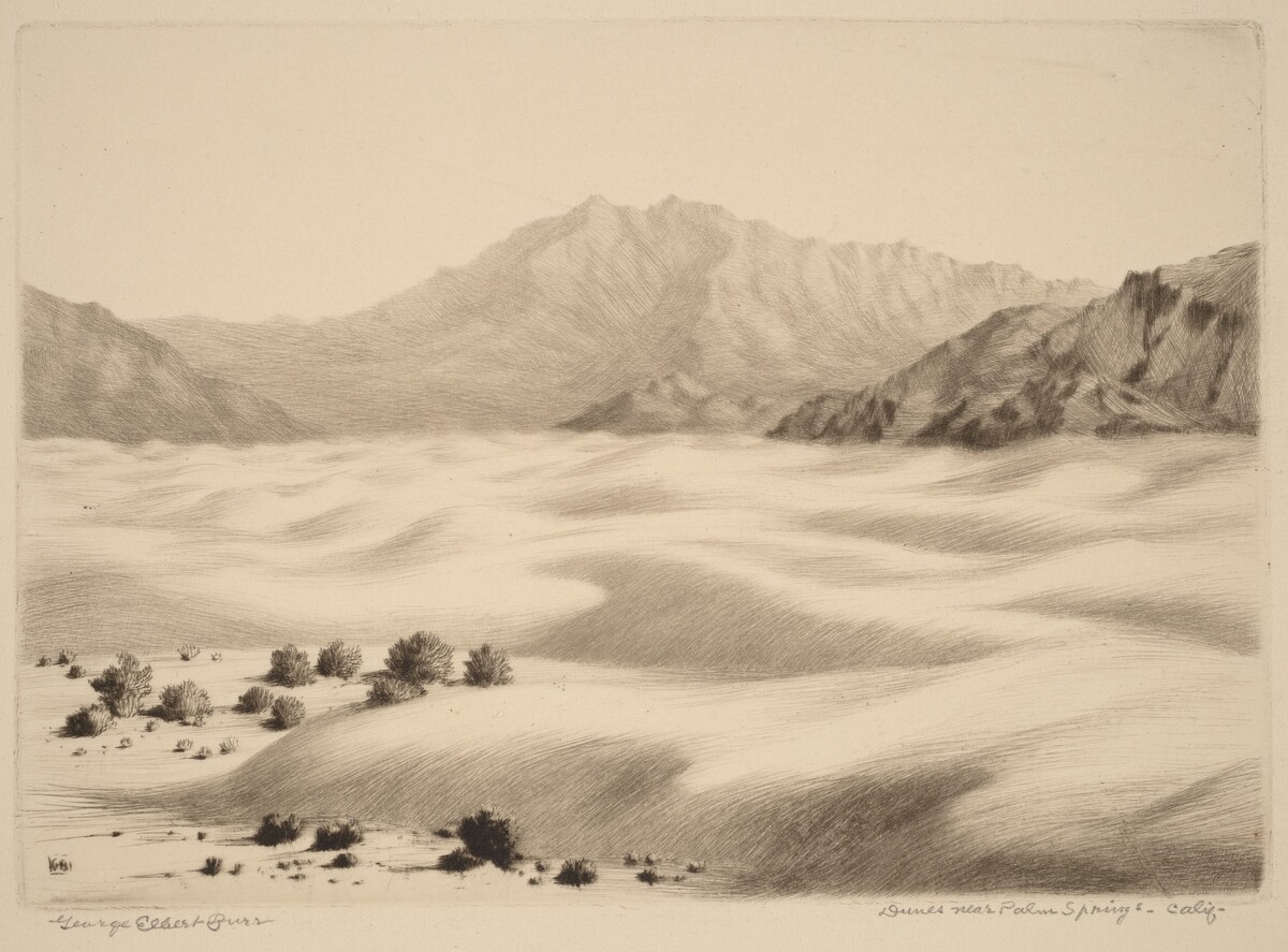 Dunes near Palm Springs, California (no.2) by George Elbert Burr