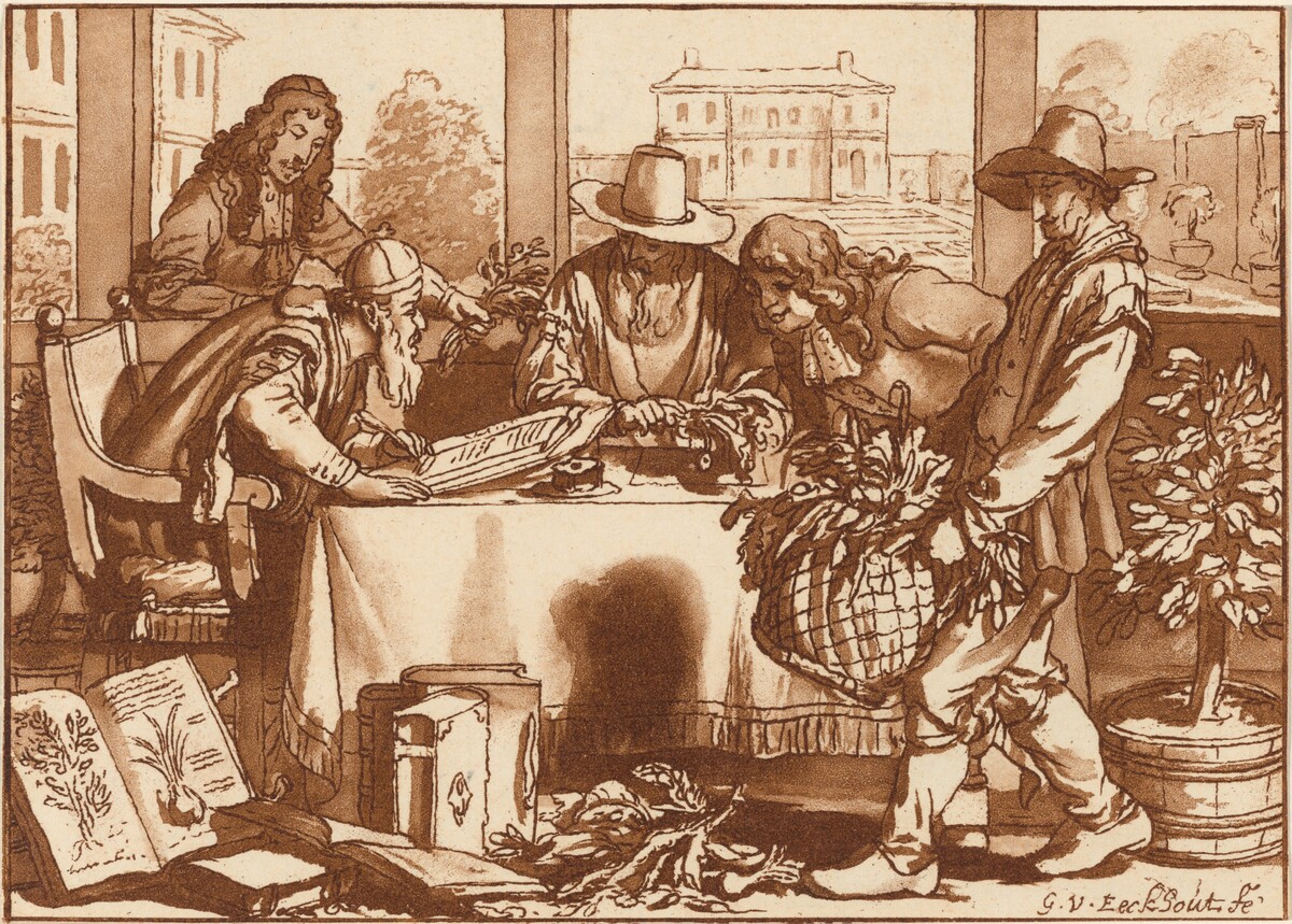 Horticulturist by Cornelis Ploos van Amstel (editor) and Cornelis Brouwer (printmaker), after Gerbrand van den Eeckhout