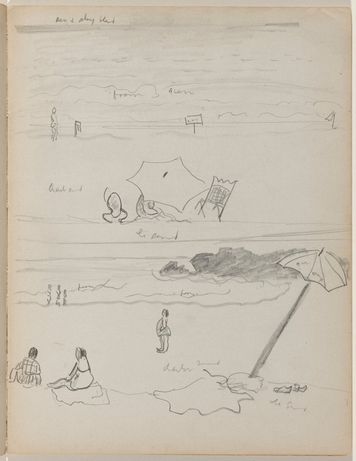 Beach Scenes by Milton Avery
