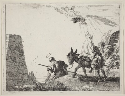 The Flight with Obelisk at the Left