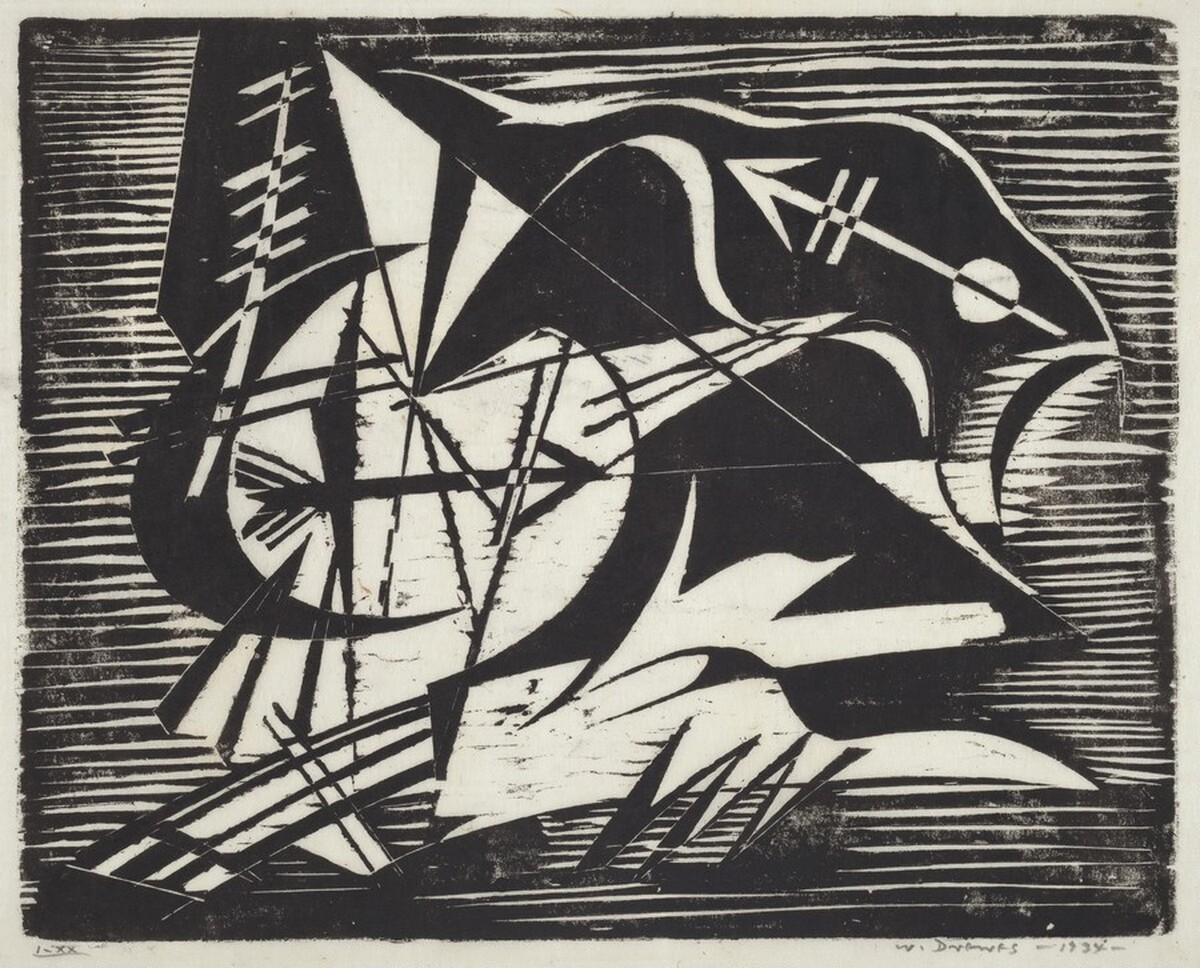 Composition X - Dynamic Rhythm by Werner Drewes
