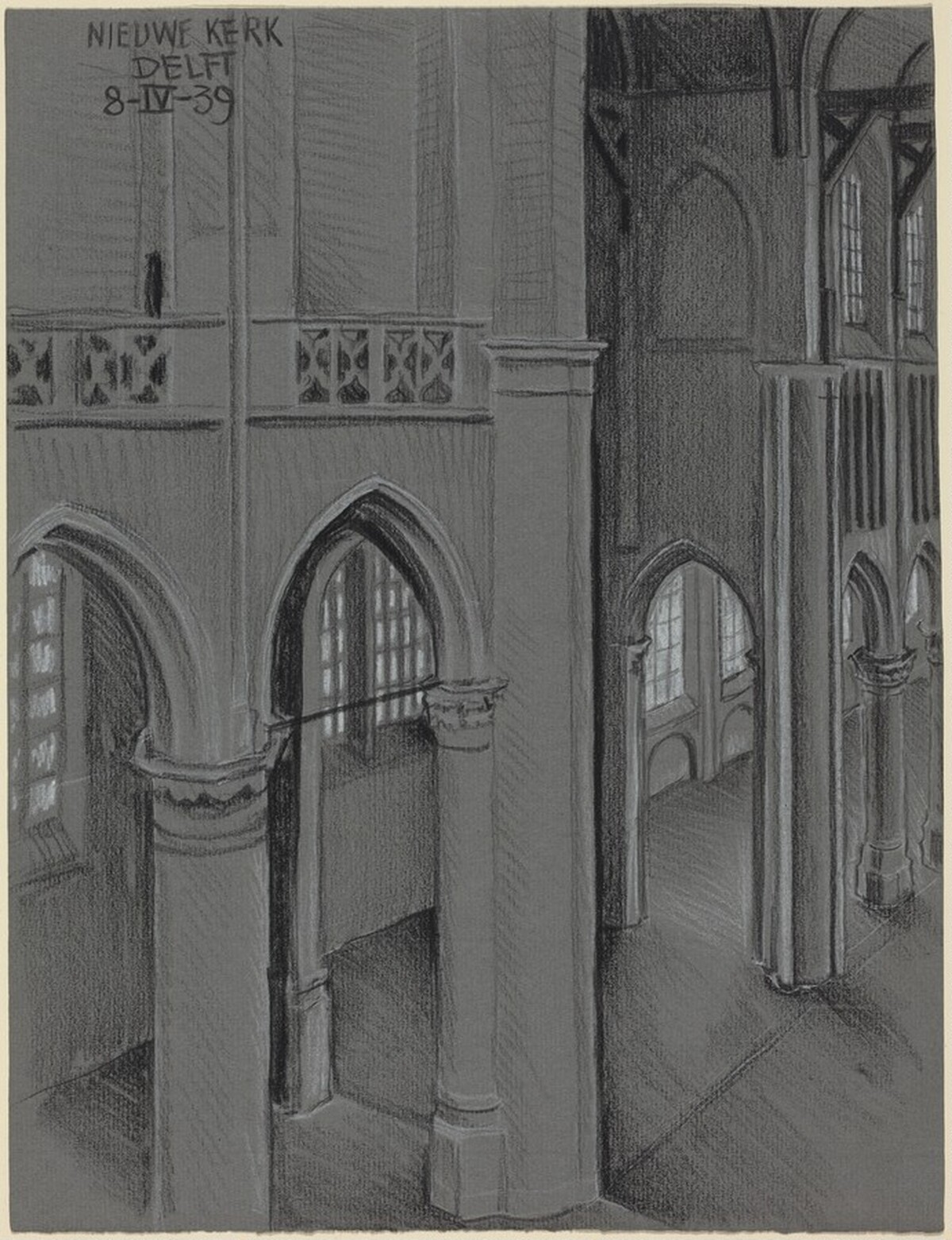 Nieuwe Kerk, Delft by M.C. Escher