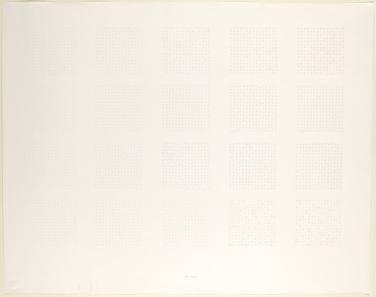 Twenty Dot Drawing by Brian O'Doherty