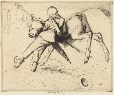 Boy and Calf