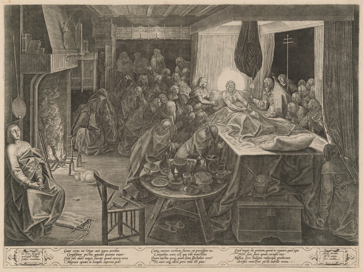 The Death of the Virgin by Philip Galle, after Pieter Bruegel the Elder