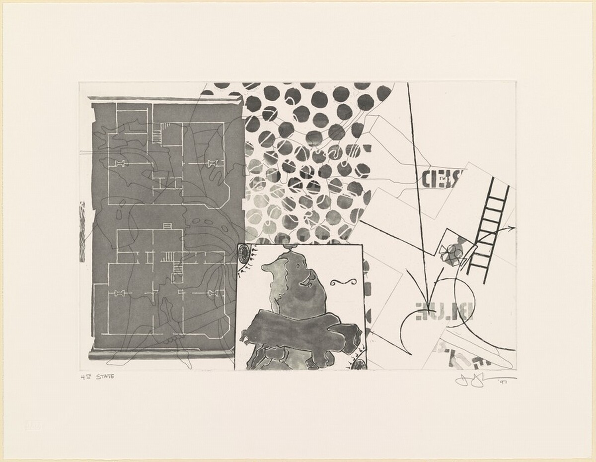 Untitled [state proof of 4th state] by Jasper Johns