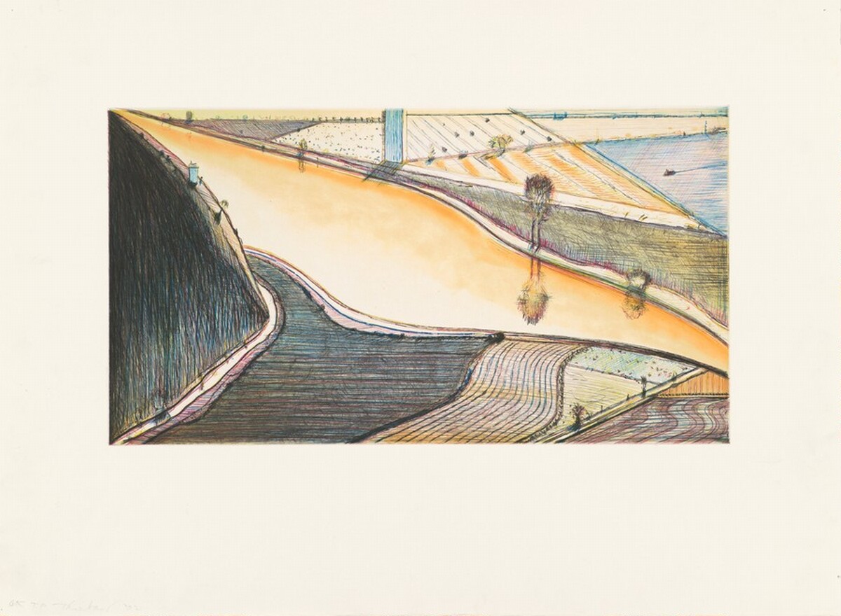 Hill River by Wayne Thiebaud