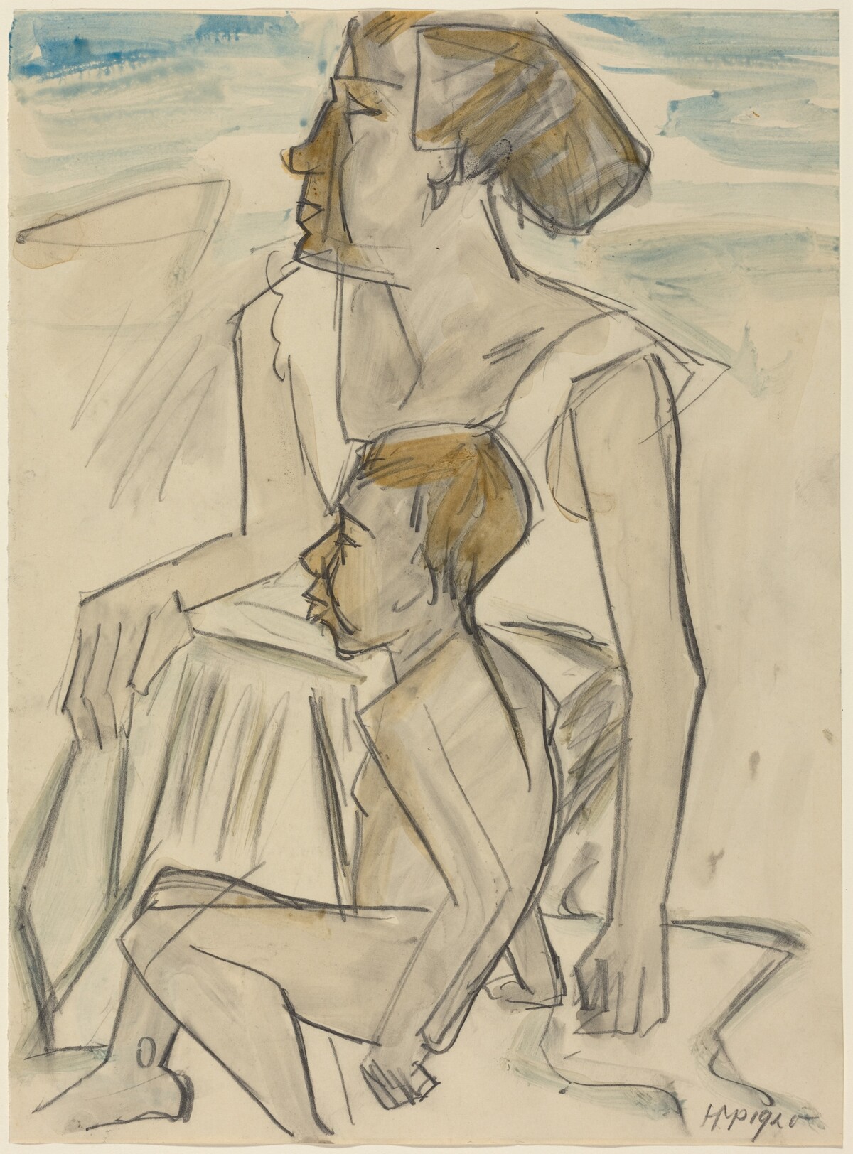 Woman and Child by Max Pechstein