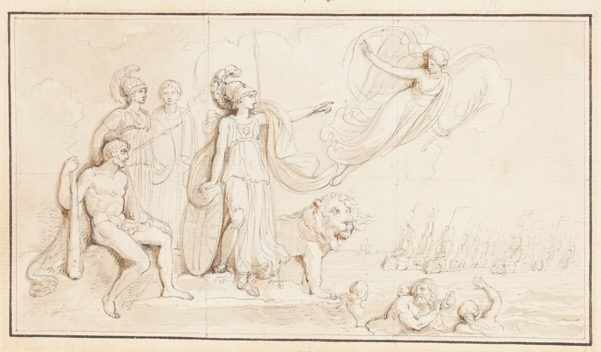 An Allegory of Britain's Naval Might by Robert Smirke