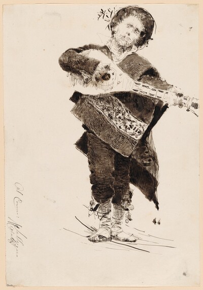 Mandolin Player in Popular Costume of Abruzzi