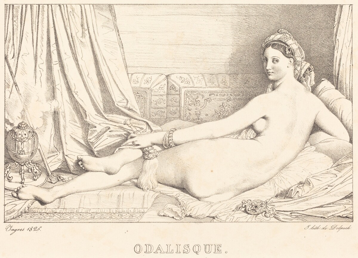 Odalisque by Jean-Auguste-Dominique Ingres