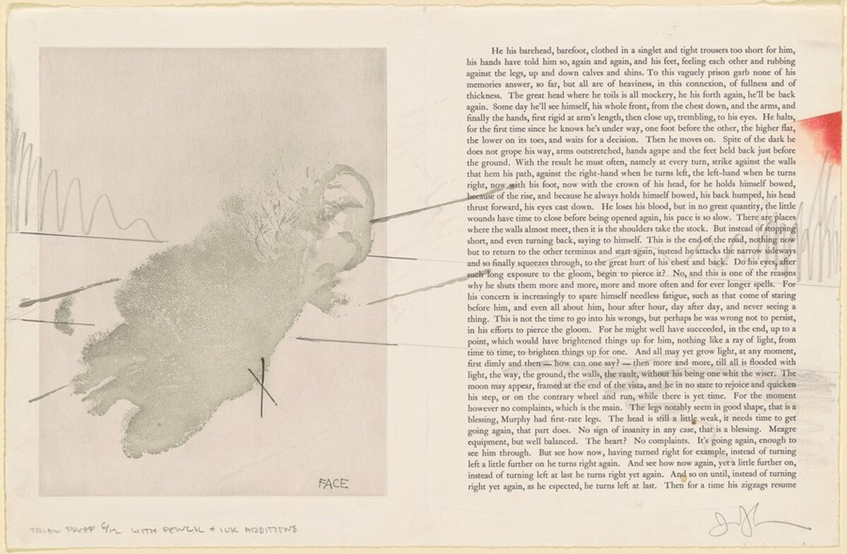 Face [trial proof 6] by Jasper Johns