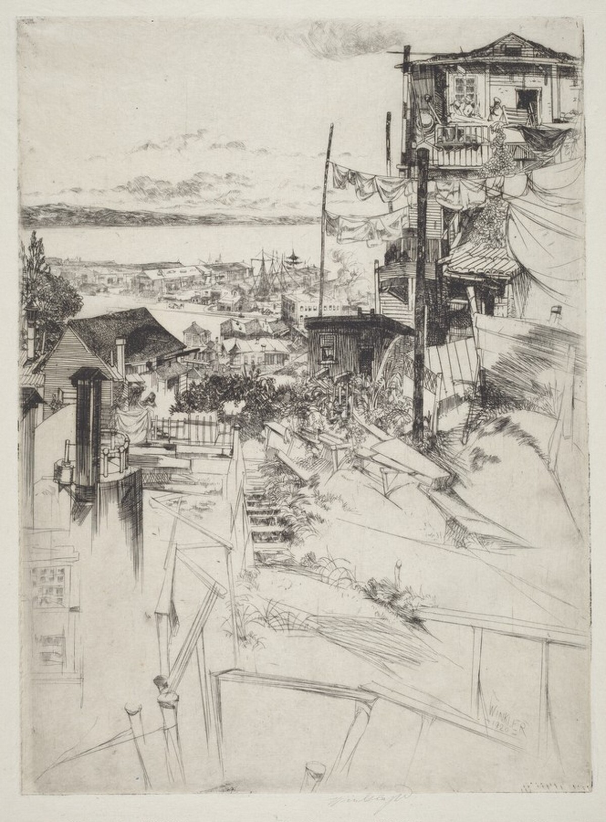 Old Wharves of San Francisco by John W. Winkler
