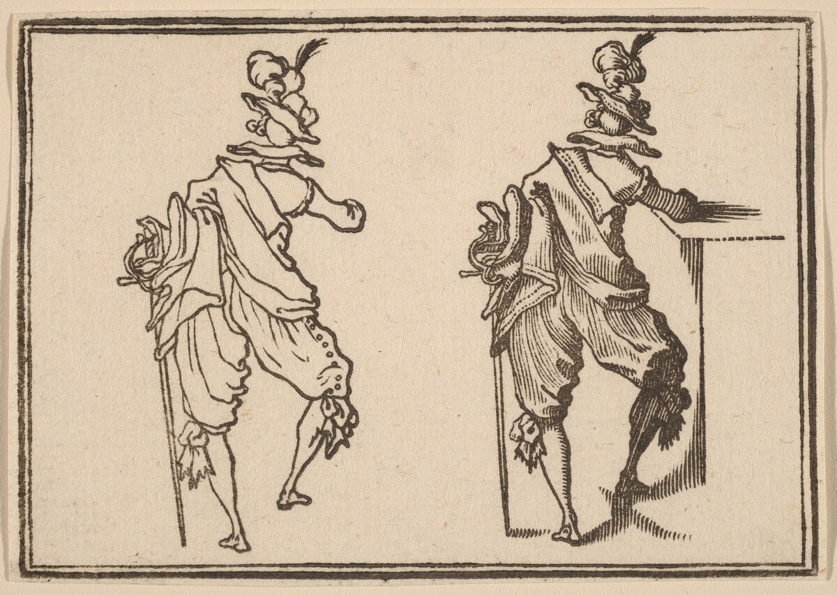 Man with Sword by Edouard Eckman after Jacques Callot