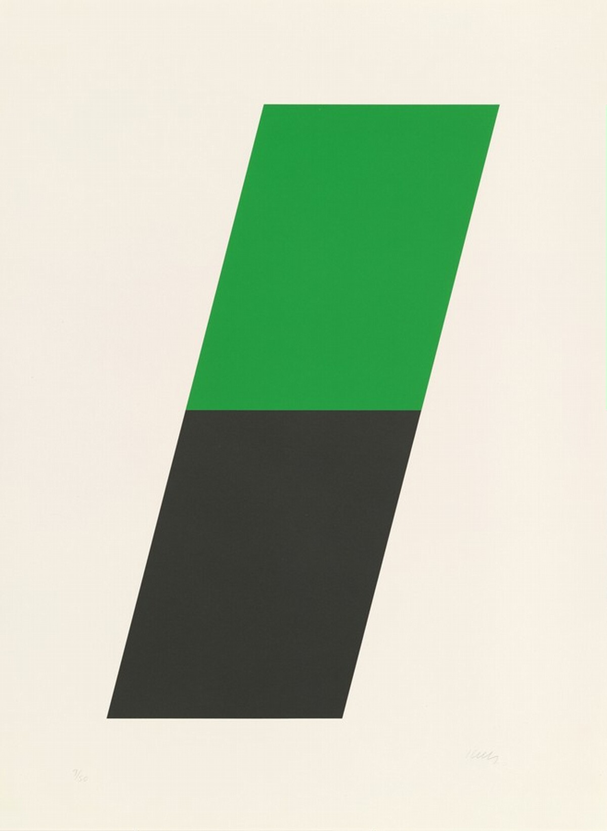 Green Black by Ellsworth Kelly