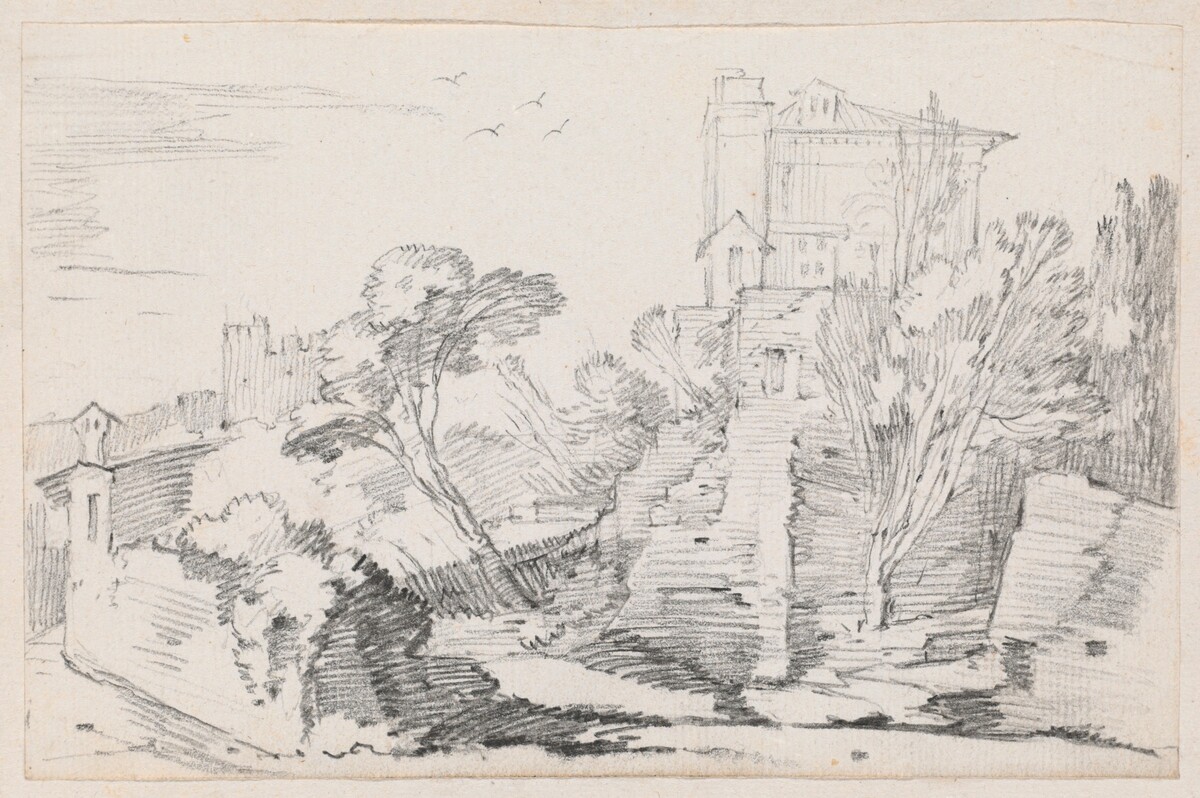 Casino Farnese on the Palatine Hill, Rome by Joseph-Marie Vien
