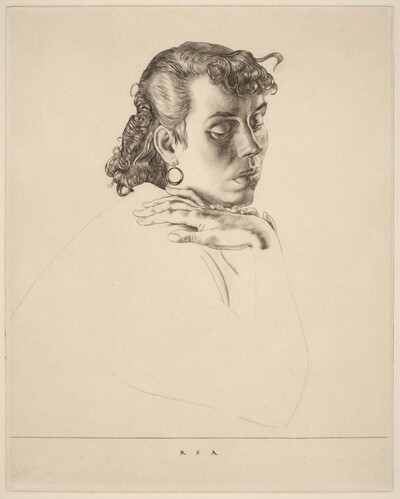 Study of a Girl's Head