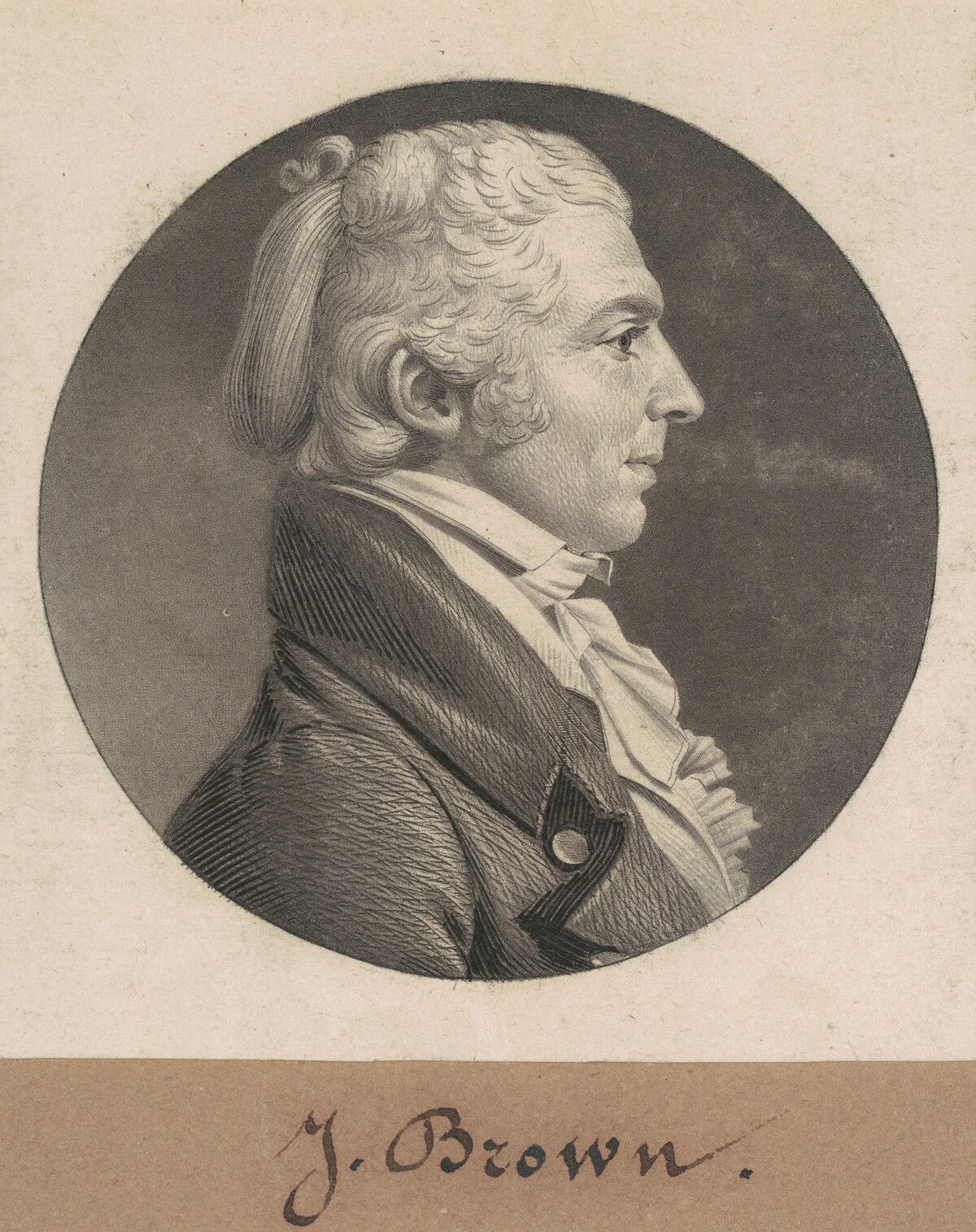 James Brown, Sr. by Charles B. J. Févret de Saint-Mémin