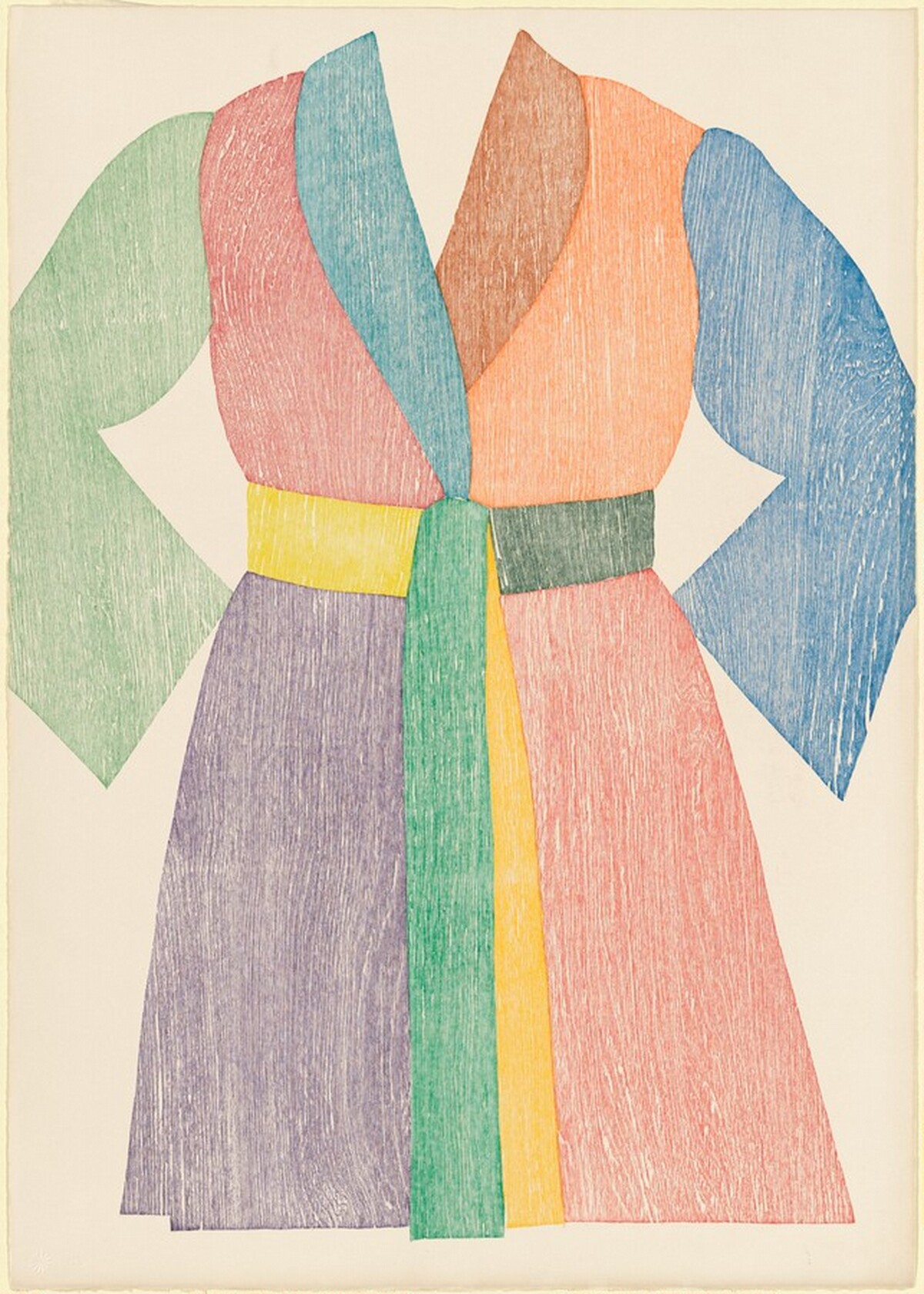The Woodcut Bathrobe by Jim Dine