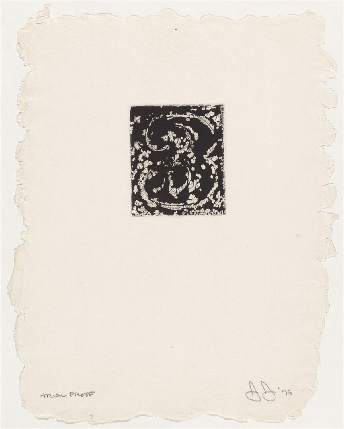 3 [trial proof] by Jasper Johns