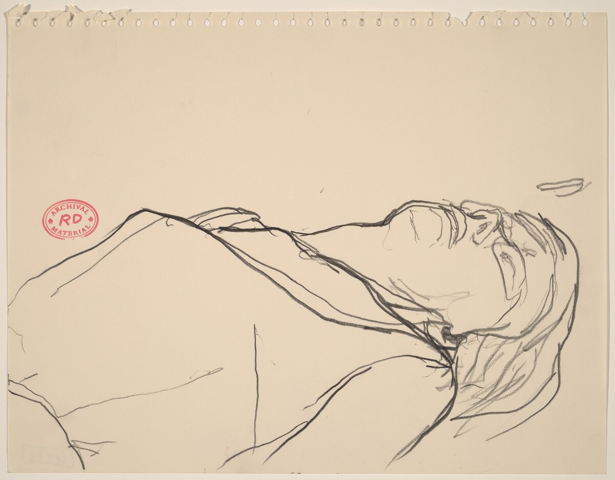 Untitled [head of a reclining figure] by Richard Diebenkorn