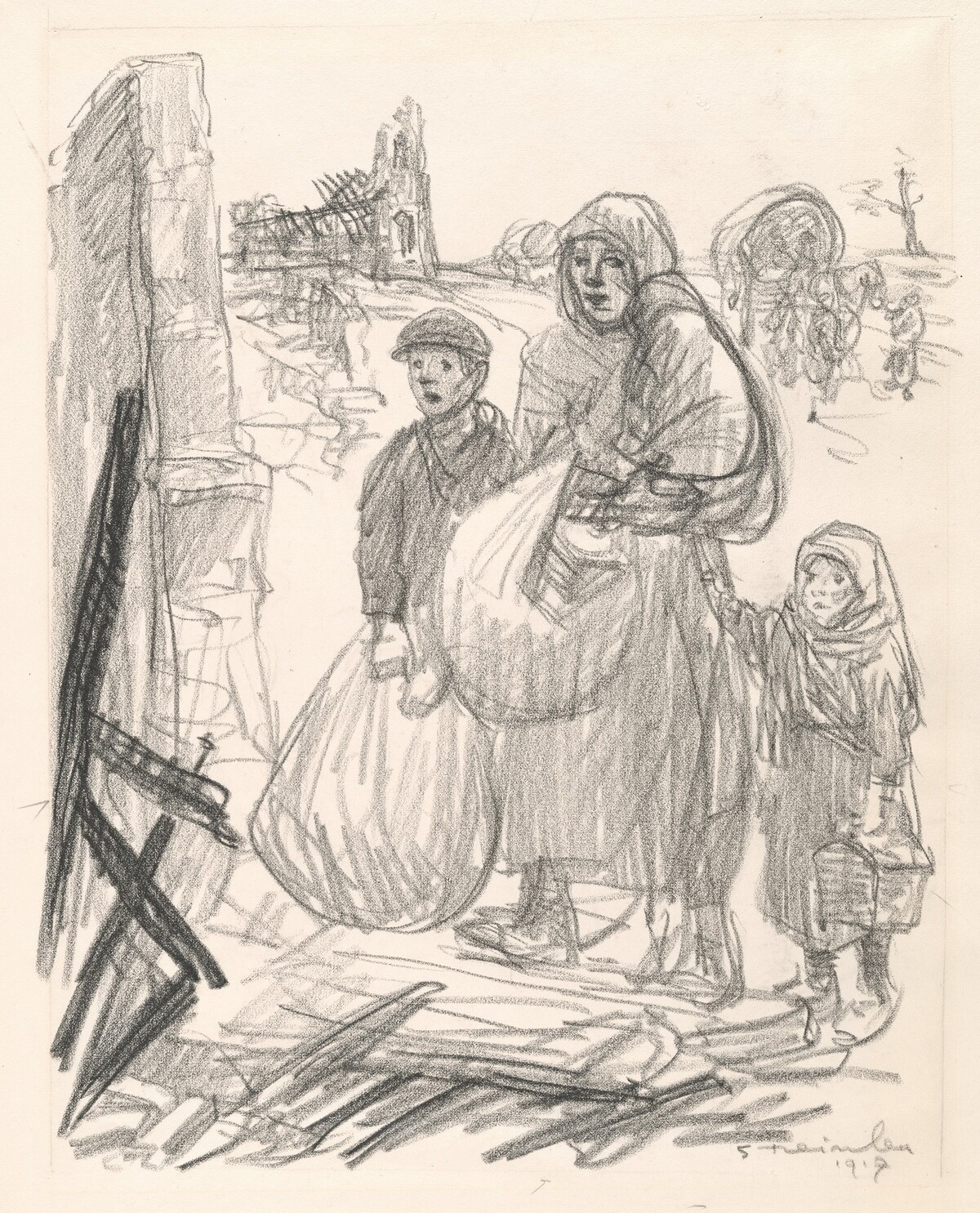 C'est ici, chez nous! by Théophile Alexandre Steinlen