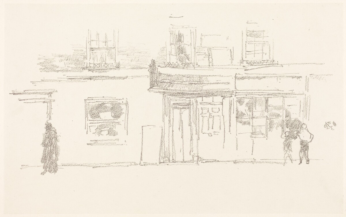 Chelsea Shops by James McNeill Whistler