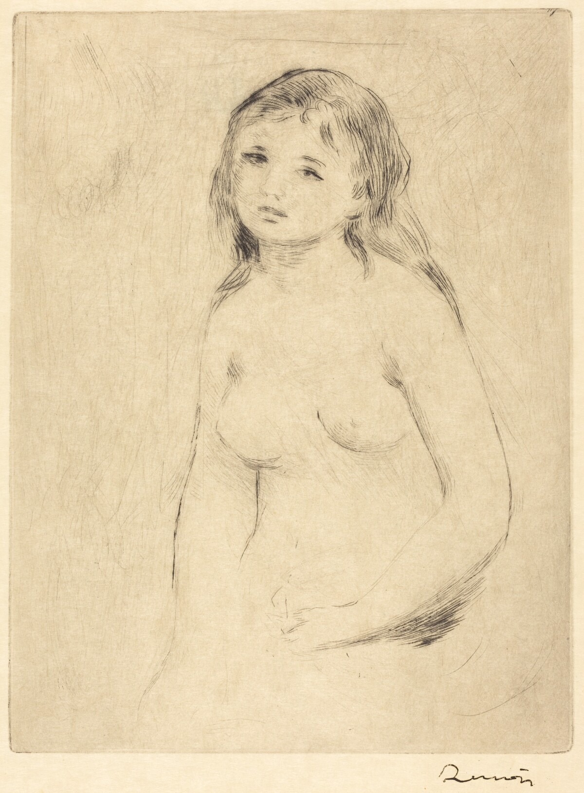 Study for a Bather (Etude pour une baigneuse) by Auguste Renoir